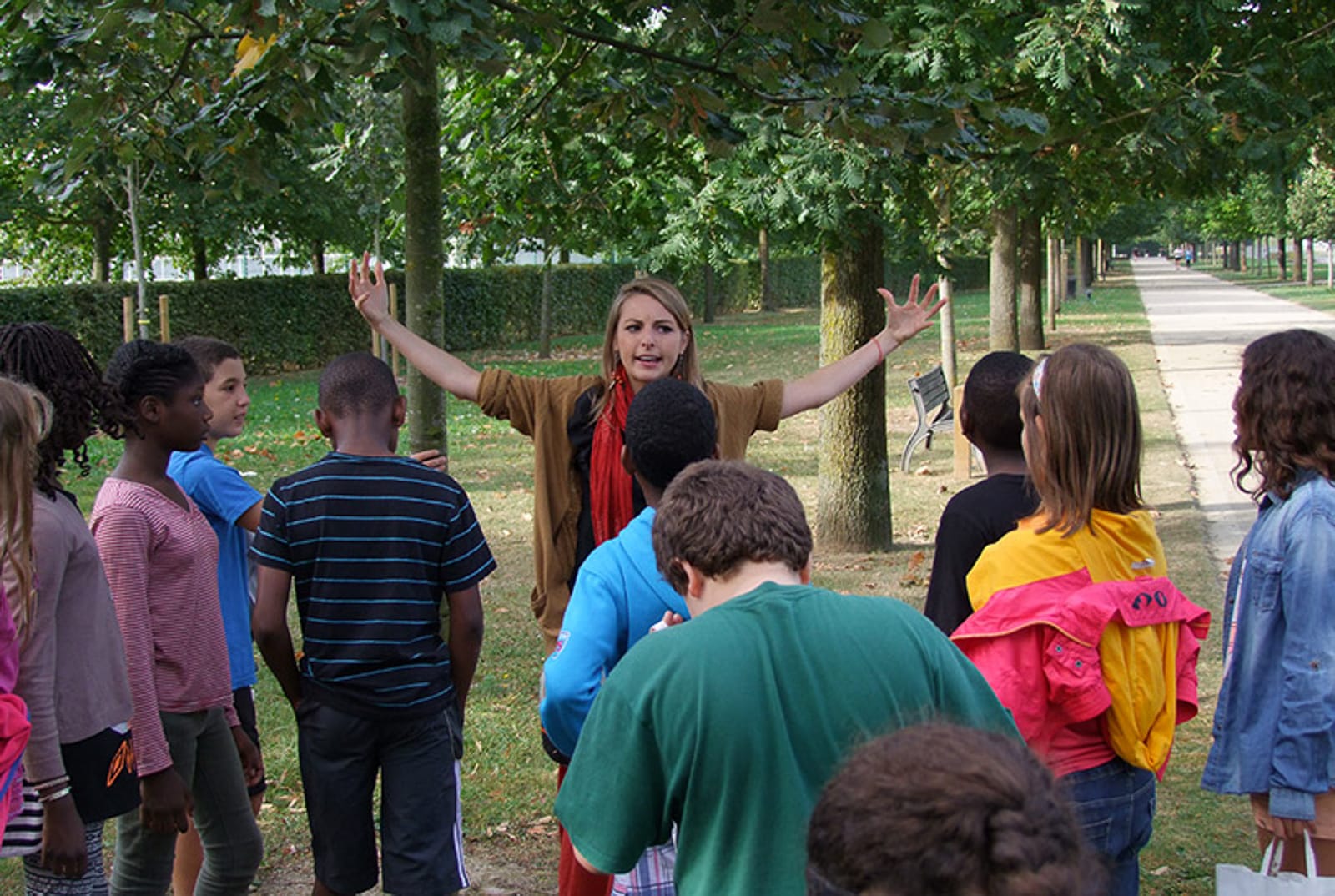 Visite parc des lilas les enfants du patrimoine un jardn dans ma main CAUE 94®Hermeline carpentie